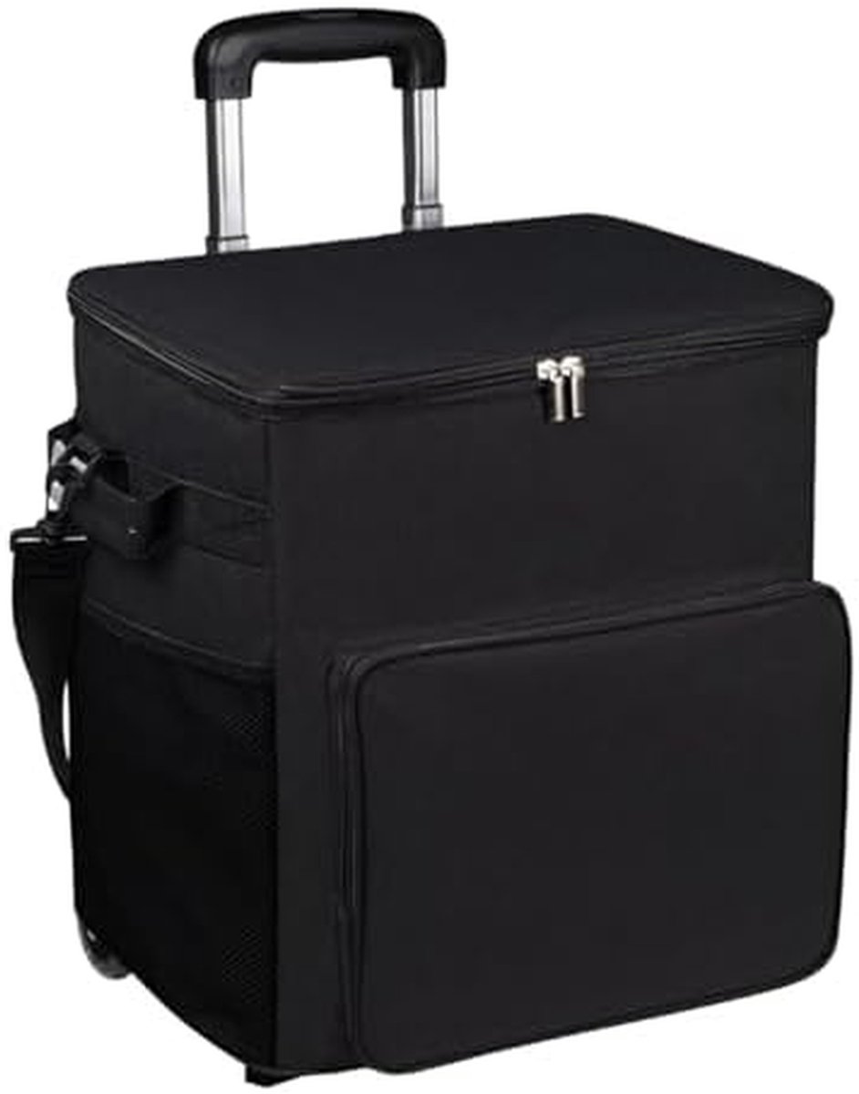 Geïsoleerde koelbox - Draagbare ijsbox - Outdoor avonturen - 35 liter capaciteit - 60 blikjes - Zwart