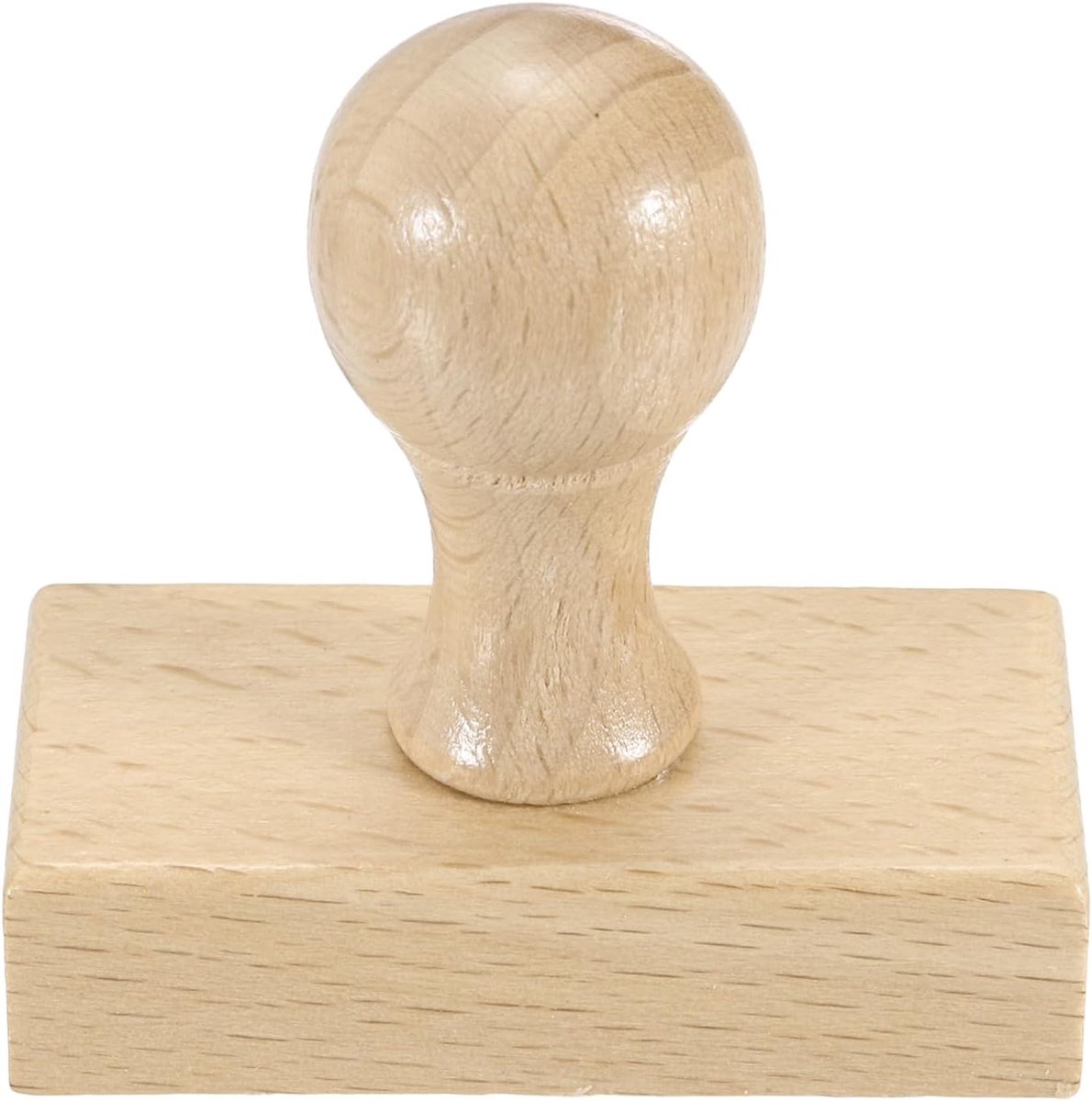 Houten Stempel Ronde Handvat, 1 Stks Houten Stempel Mounts Beukenhout Blanco Seal voor DIY Maken Crafting Scrapbooking Kaart Dagboek, Hout Kleur