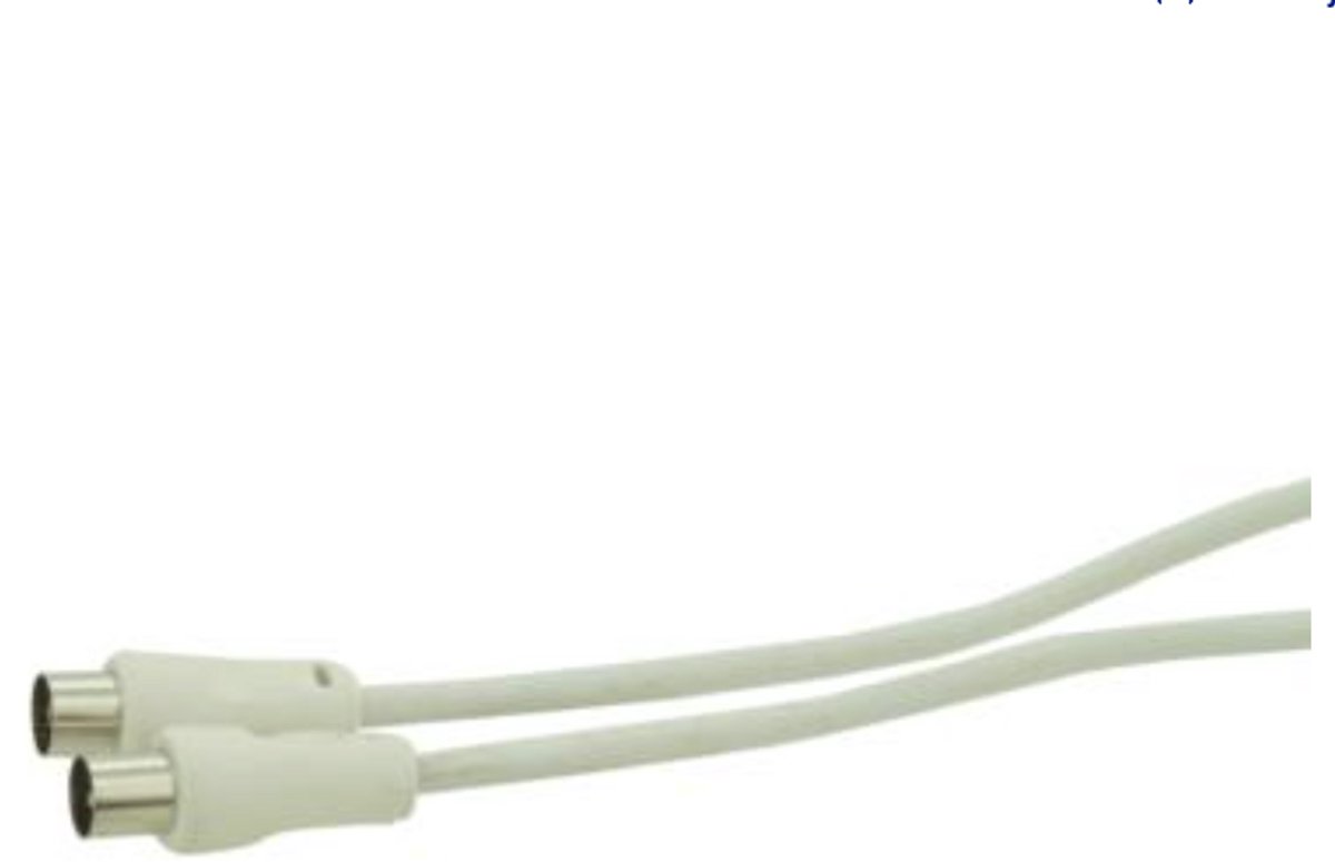 Profile coax kabel 100hz 10m wit