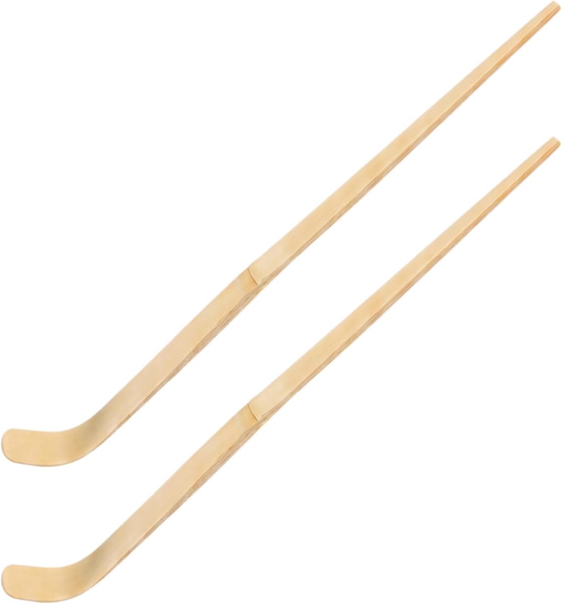 duurzaam, van bamboe, glad, voor thee, koffie, poeder, enz., 18 cm, 2 stuks