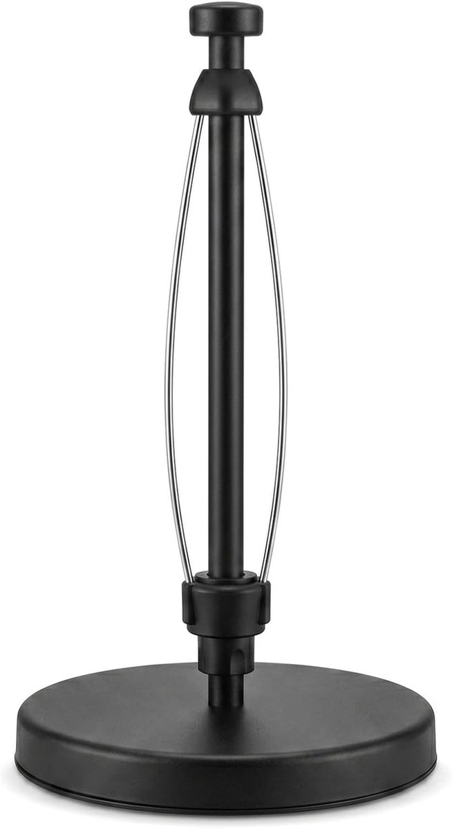 keukenrolhouder met kantelbeveiliging, opening met één hand en dempingseffect, ideaal voor keuken, badkamer en werkbladen.