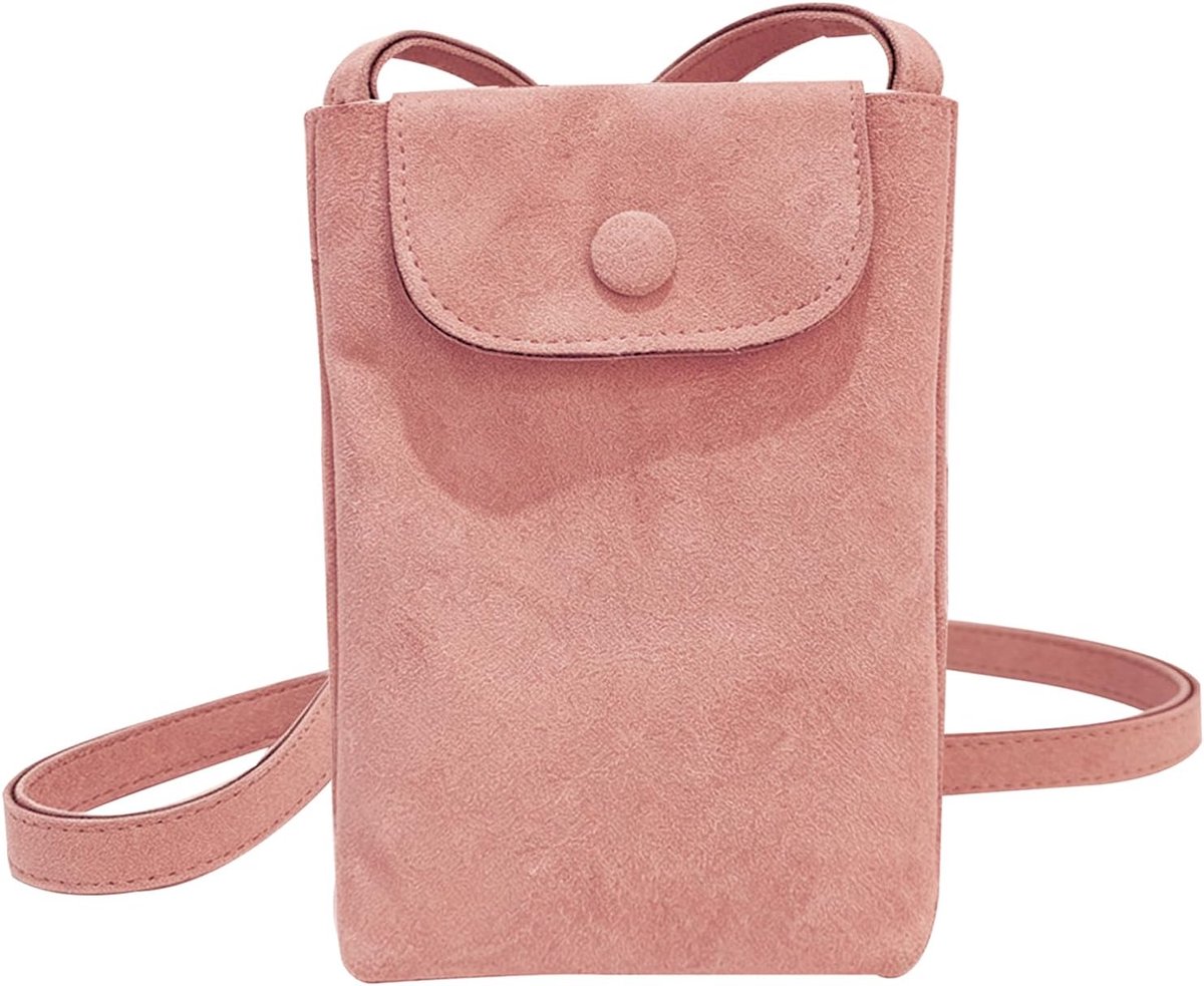 Schoudertas voor dames, van kunstleer, mini-schoudertas met magneetsluiting, voor vrouwen en meisjes
