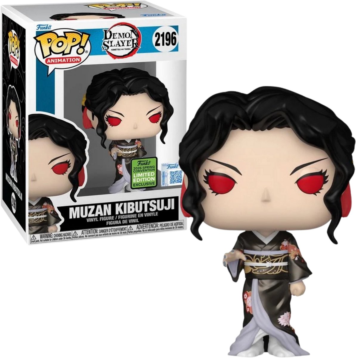 Funko POP! DEMON SLAYER 2196 Muzan Kibutsuji "Metallic" 2026 SPRING CON EXCLUSIVE