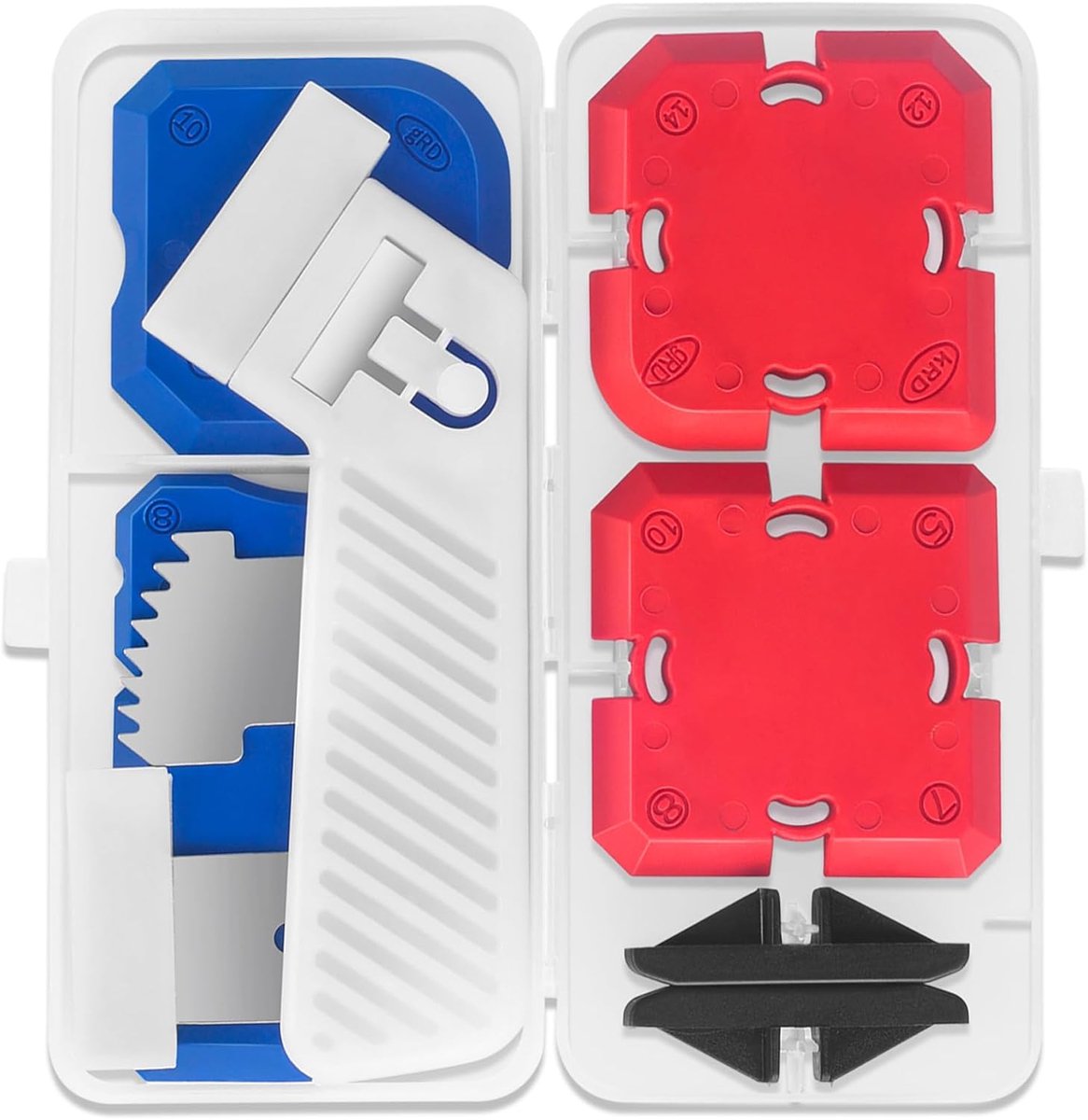 Tool Kit met afdichtmiddel afwerking gereedschap, voegafdichting siliconen gladder kit toepassing gereedschap voor keuken badkamer vloer raam wastafel gezamenlijk toilet, 11-delige set