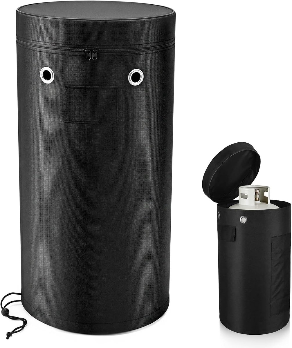 11 kg beschermhoes voor propaangasfles, 33 x 66 cm | Beschermhoes voor gasflessen, waterdicht en robuust, van 600D Oxford-weefsel, voor propaangasflessen