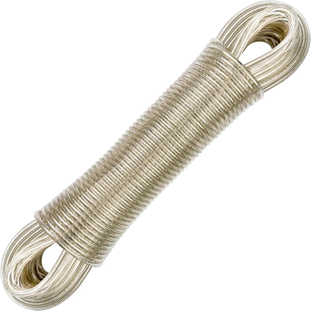 Waslijn voor buiten, 30 m, waslijn voor buiten, waslijn, waslijn met stalen kern voor huis, tuin en camping
