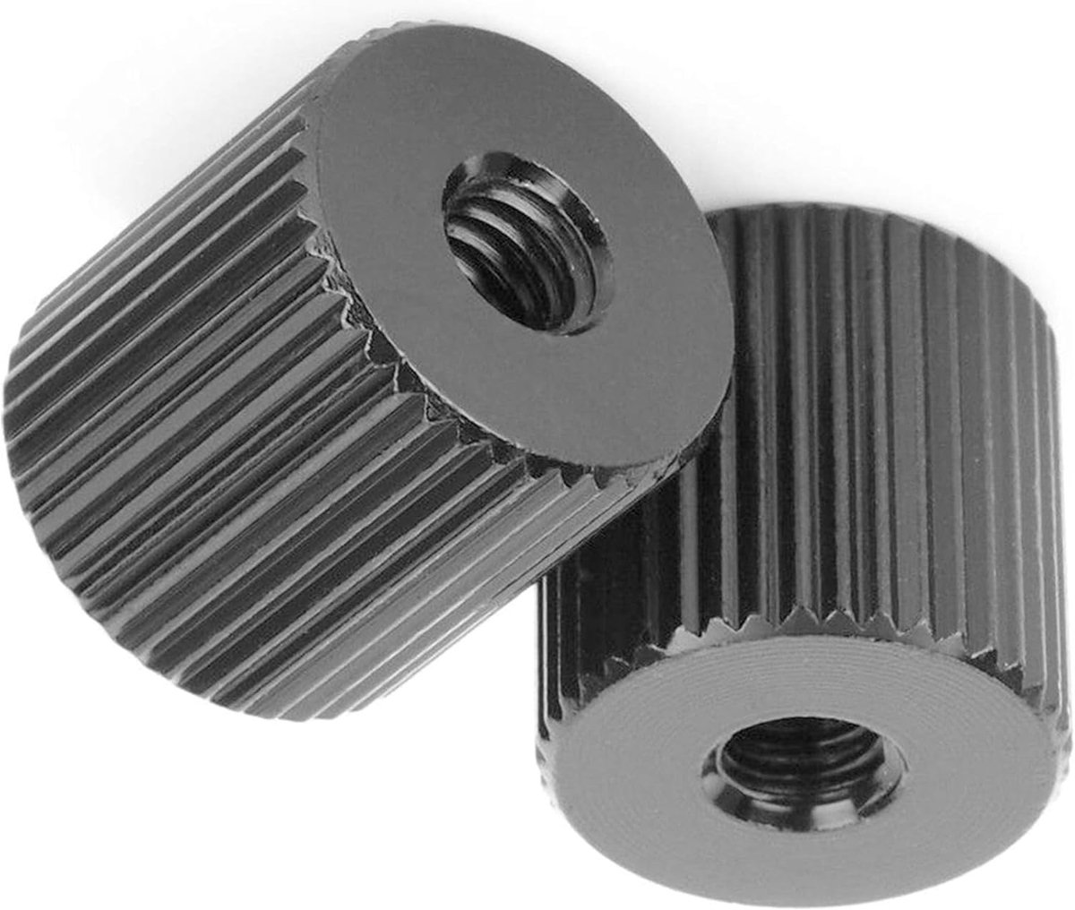 2 stuks magische statiefmoeren voor camera, cilindermoer, aansluitmoer met 1/4 inch schroefdraad in het midden voor bewegende magische wrijvingsarmen, statief-rigs, vatmoer, camera-converter, schroef