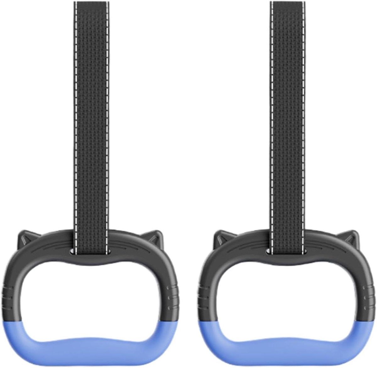 Gymnastiekringen Kinderen - Turnringen Oefenringen - Kracht Training - Verbeterde Grip - 200 kg - Zwart