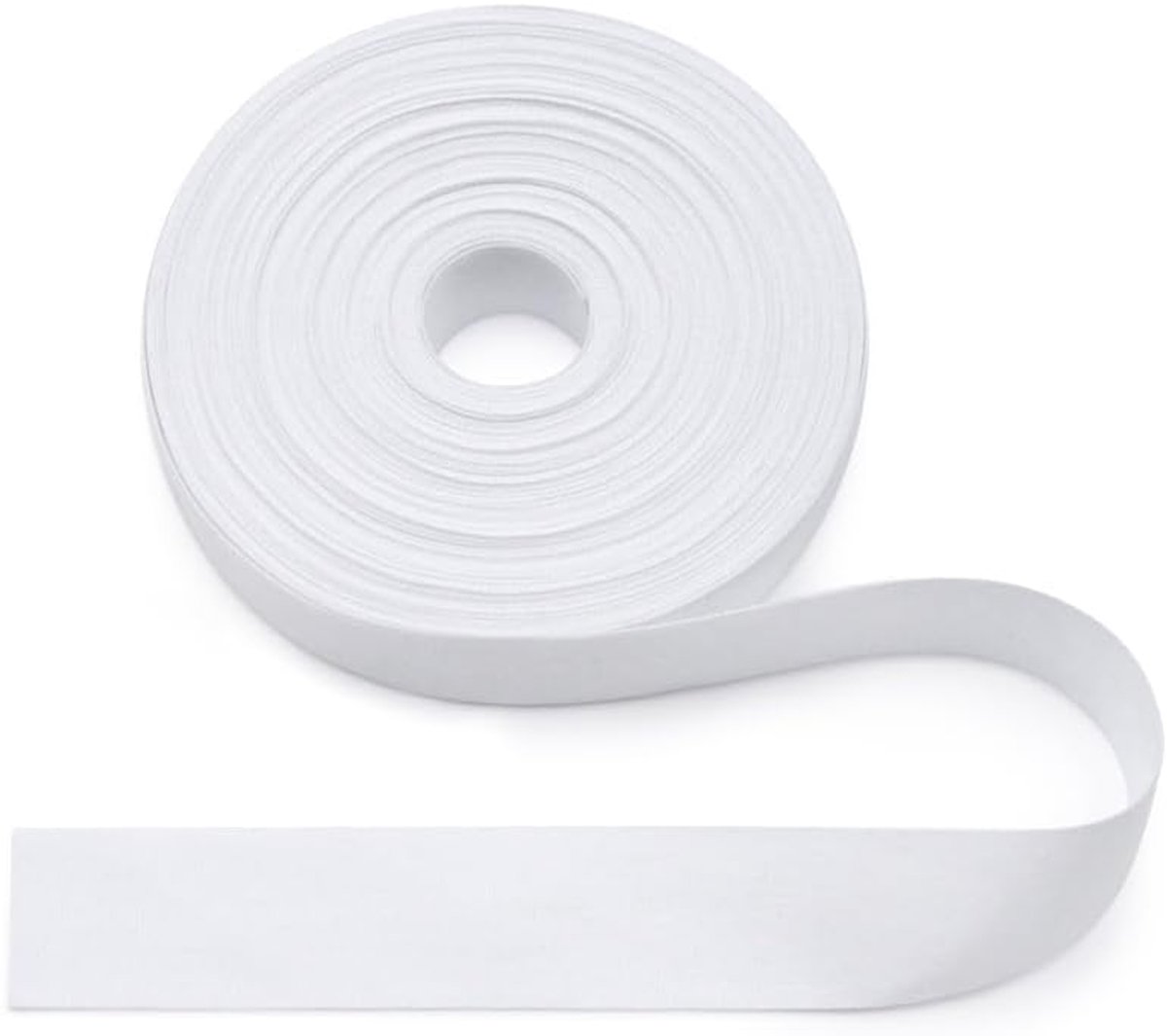witte band van natuurlijk katoen, 20 mm, 9,1 m, eenvoudig geweven band voor randversterking, doe-het-zelf naaien – Eenvoudig 20 mm x 9,1 m
