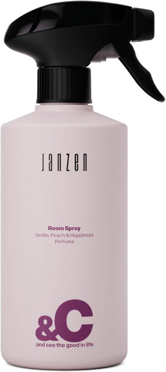 Room Spray 100ml - Vanilla Peach - Verfrissende geur - Creëer een blije sfeer - SnelShoppen