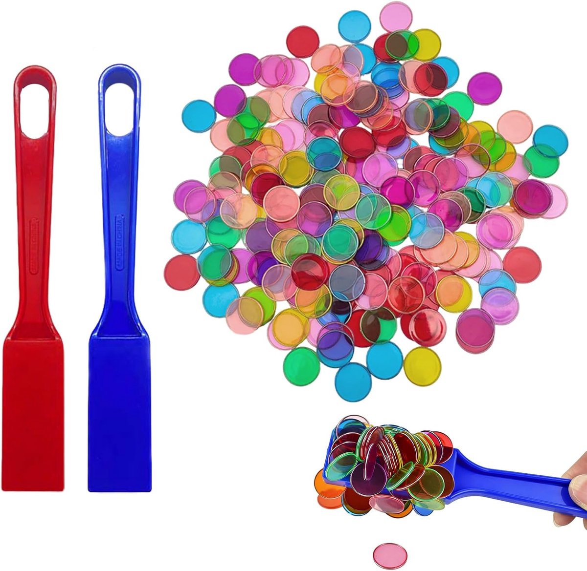 Bingo-chips, 2 stuks magneetstaaf voor kinderen, sterke zuigkracht, kleur bingo-spel, leren door entertainment, voor school, thuis, magneten, spel, magneetstaven