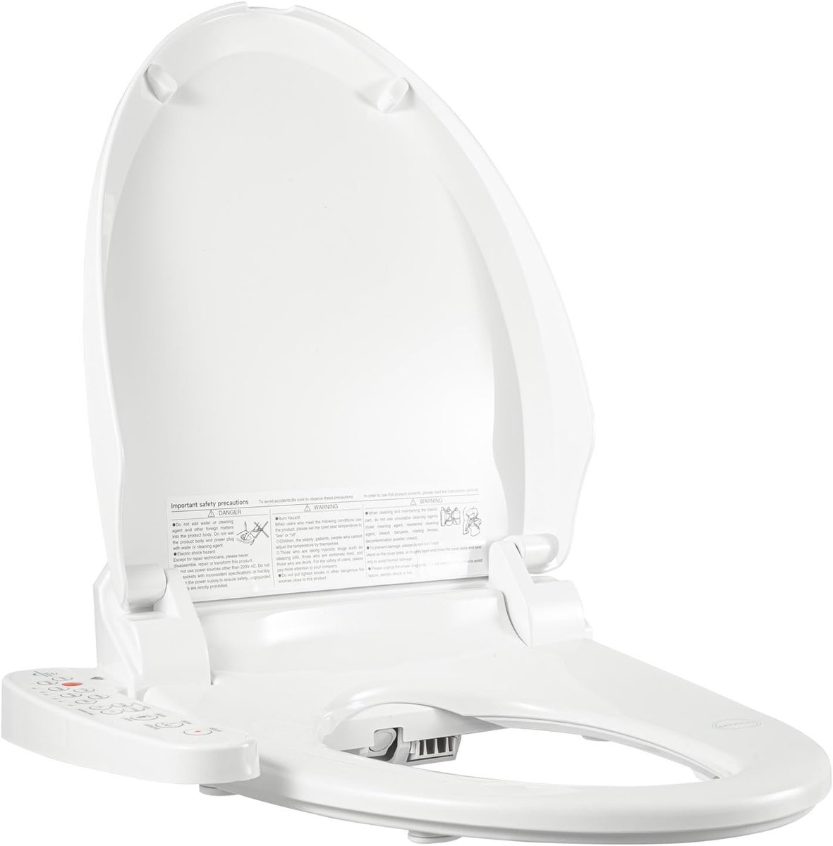 Intelligent toilet lid - elektrische toiletbril met verwarming - 3 temperatuurinstellingen - comfortabele reiniging - SnelShoppen