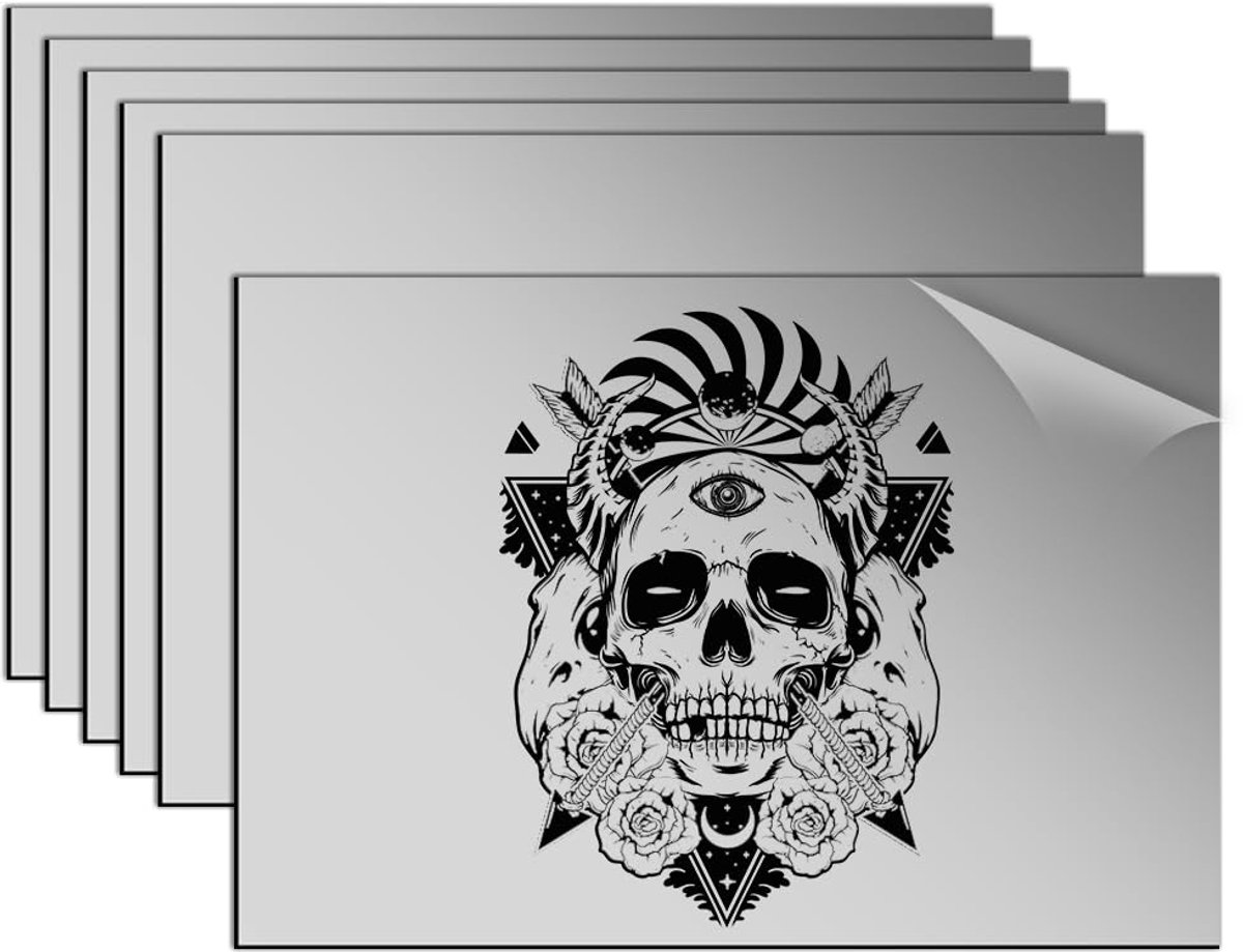 30 x 20 cm, ABS-kunststof plaat om te graveren, 1,3 mm lasergraveerplaat, graveerborden, blanks, 6 stuks graveerbare graveerplaten voor naamplaatje, voordeur, doe-het-zelf, zwart op