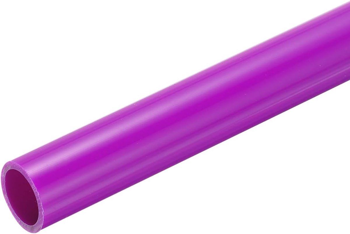 Ronde stijve pvc-slang, 3/4 inch, 16 mm ID, 20 mm, OD, 500 mm, paars, slagvast, voor waterleiding, handwerk, decoratie, kabelmantel