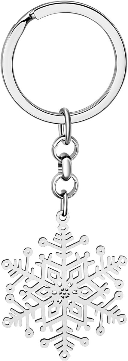 Kerst Sneeuwvlok Sleutelhanger Voor Vrouwen Portemonnee Auto Handtassen Sleutelhangers Leuke Sieraden Charms Festival Geschenken