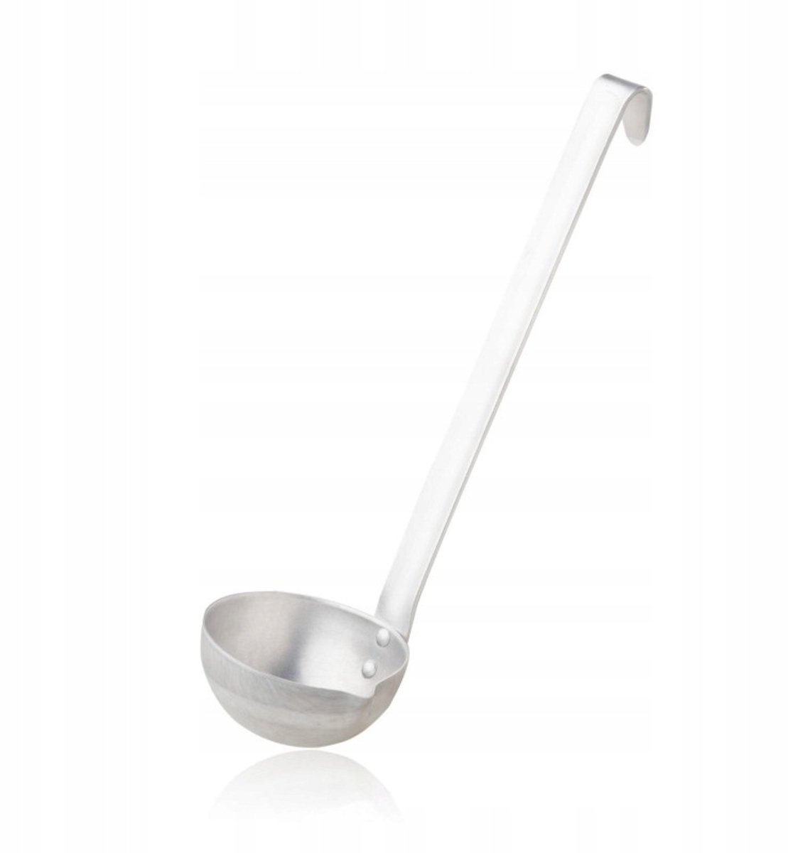Handige metalen zeepschep met een inhoud van 100 ml