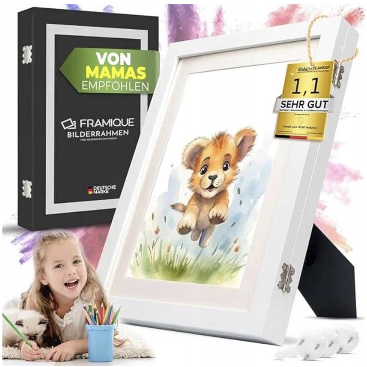 Artistieke Fotolijst voor Kindertekeningen - 150 Bladen, 33x24 cm