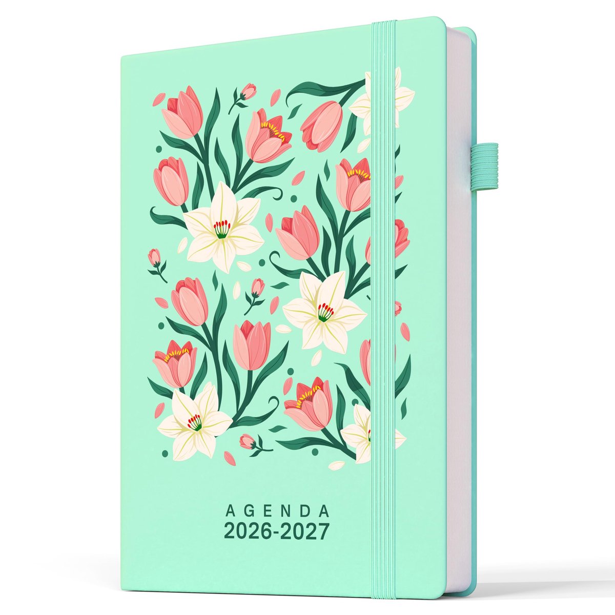 Kalender 2026-2027 weekplanner A5 - cyaan - overzichtelijke indeling - perfect voor planning - ShopVlot