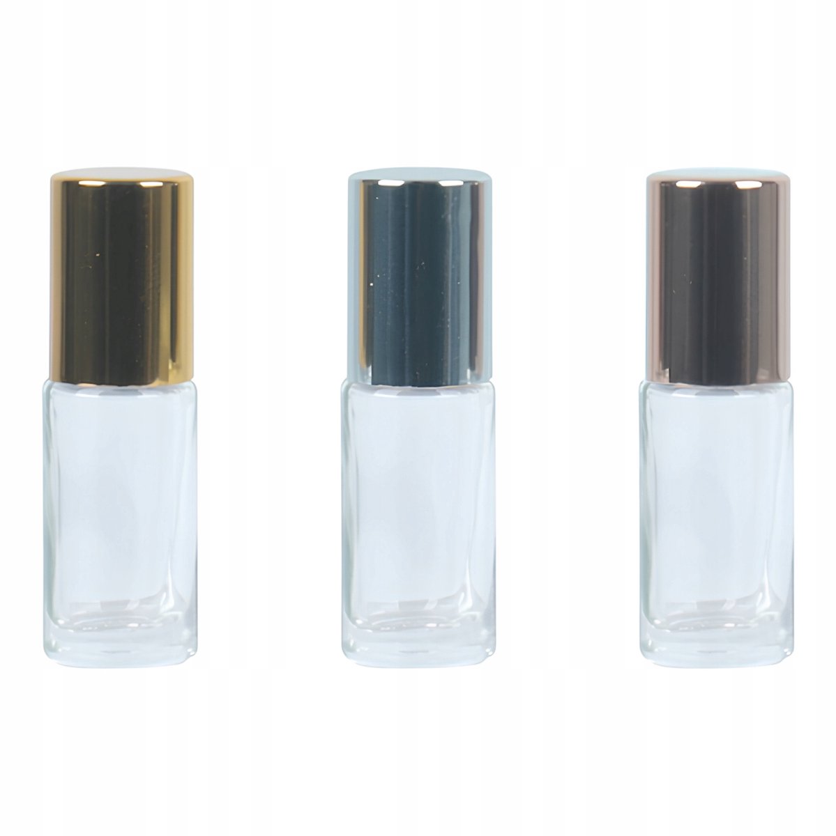 Glazen Roll-on Flesje 5 ml met RVS Bal