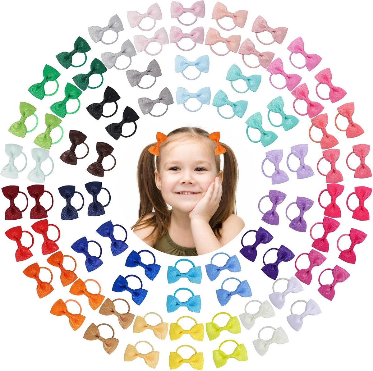 80 Pieces Baby Girl Hair Bows Hair Bows Hair Accessories for Kids Toddlers Little Girls - ShopVlot