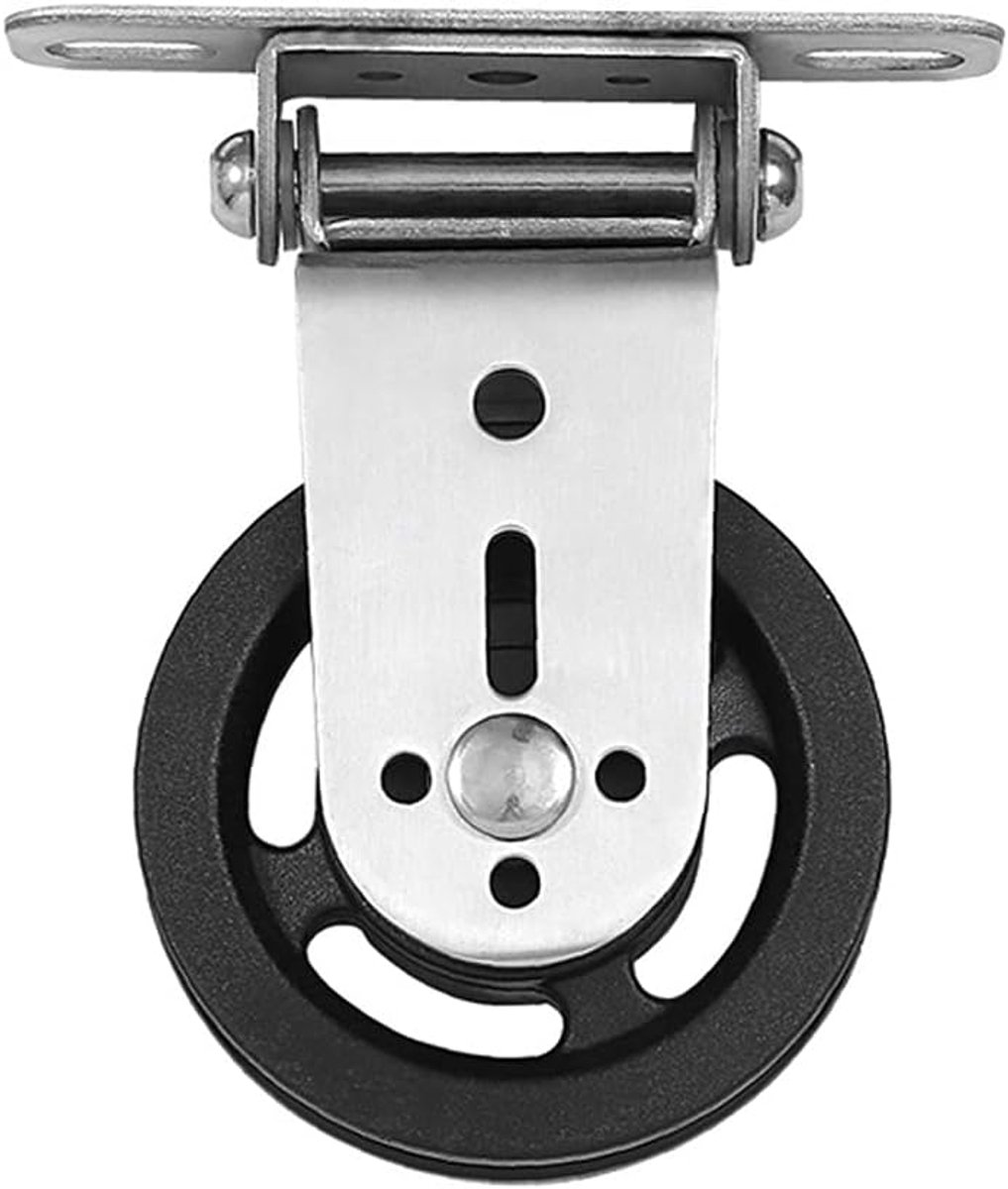 88mm Cable Roll with Installation Screws for Wall, Ceiling, Floor, Block Pulleys for Ropes DIY Gym Fitness Equipment - ShopVlot