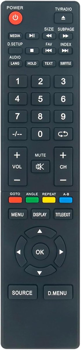 ALLIMITY Remote control replacement suitable for TD Systems LED TV K55DLT5F K32IPS4H K24DLT1F K24DLM8HS(V.2) K32DLT1H - ShopVlot