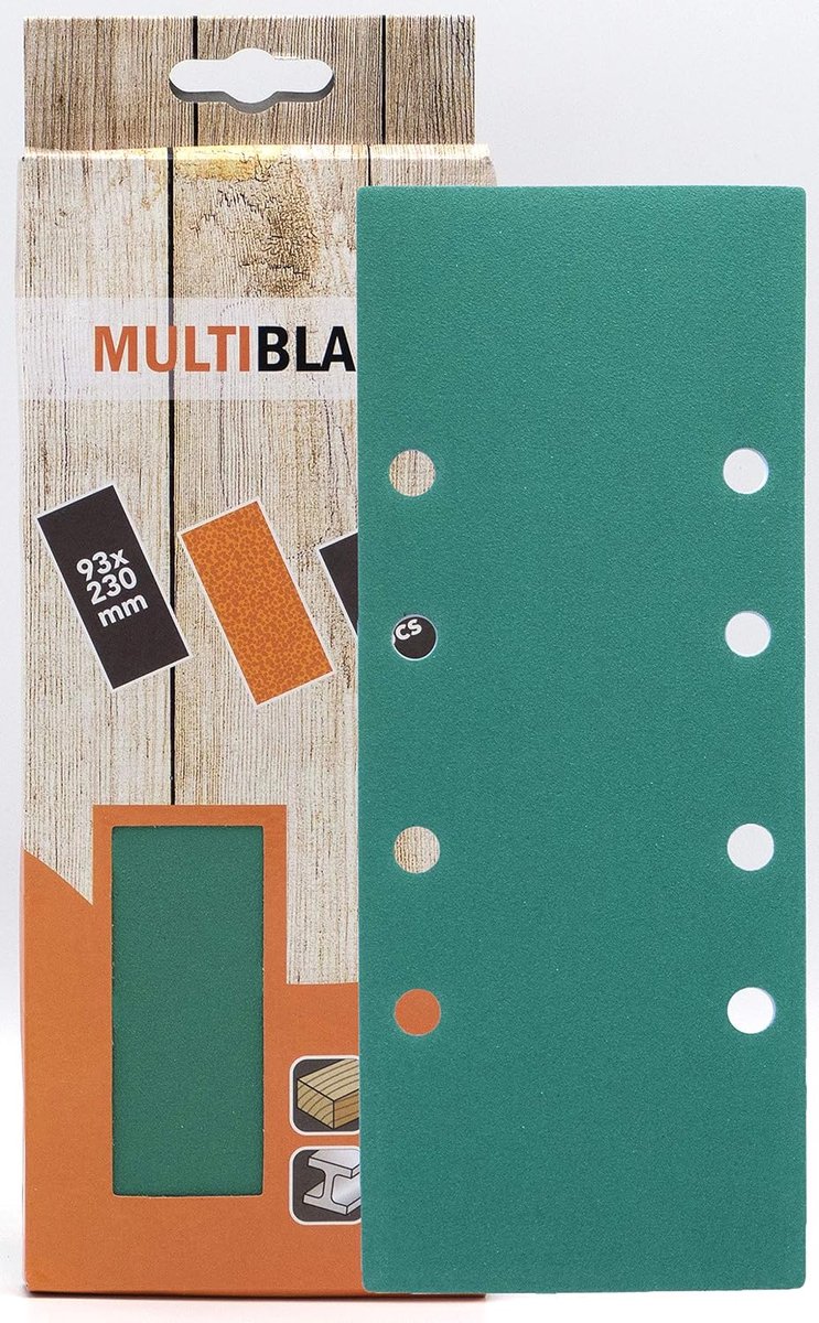 Schuurpapier 93x230 mm - 10 stuks - 120 korrel - voor hout en metaal - ShopVlot
