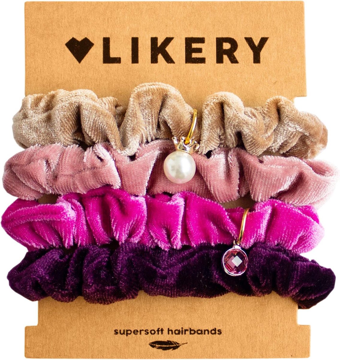 Scrunchies super soft - elastisch - velours - geen drukpunten - ShopVlot
