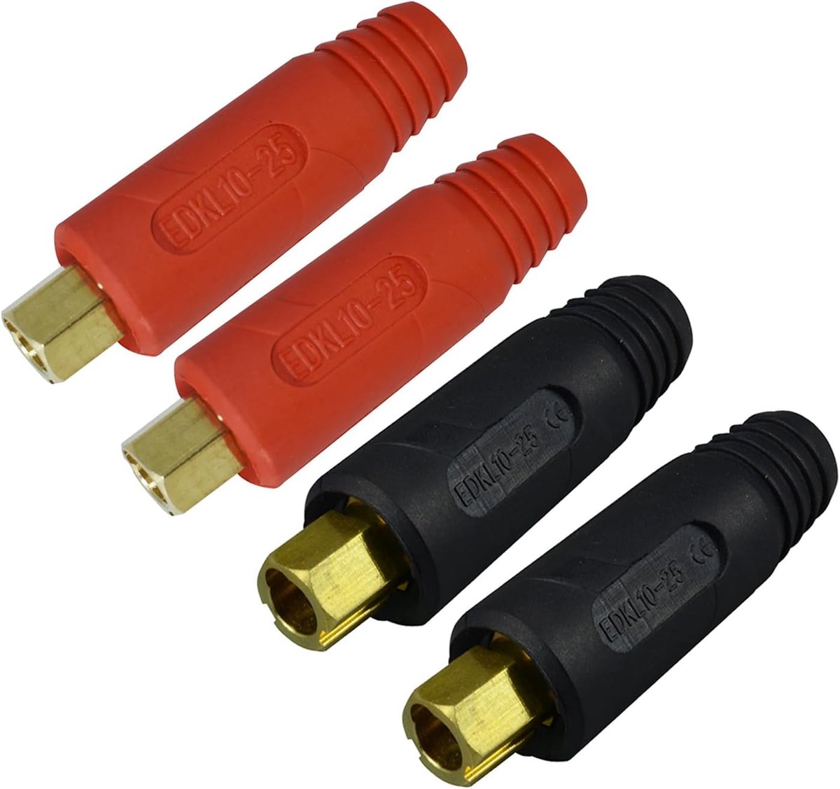 Las kabel paneel connectoren 200 Amp - snelsluiting Dinse-stijl - pack van 4 - geschikt voor TIG en plasma - ShopVlot