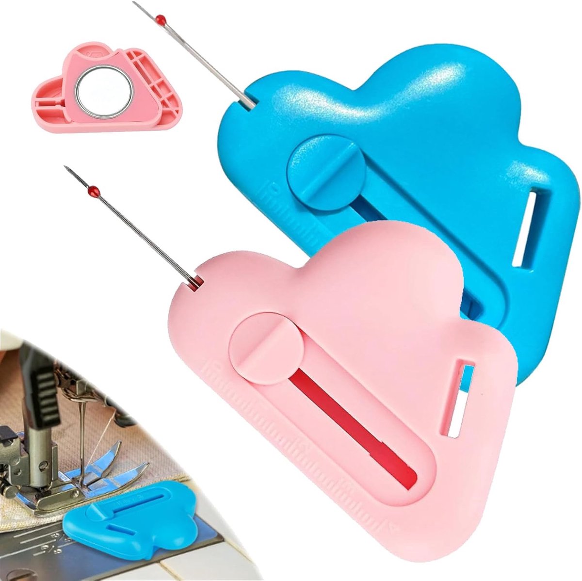 magnetische naaigeleiding 2 stuks - gegradueerde schaal - multifunctioneel - nauwkeurige naden - ShopVlot
