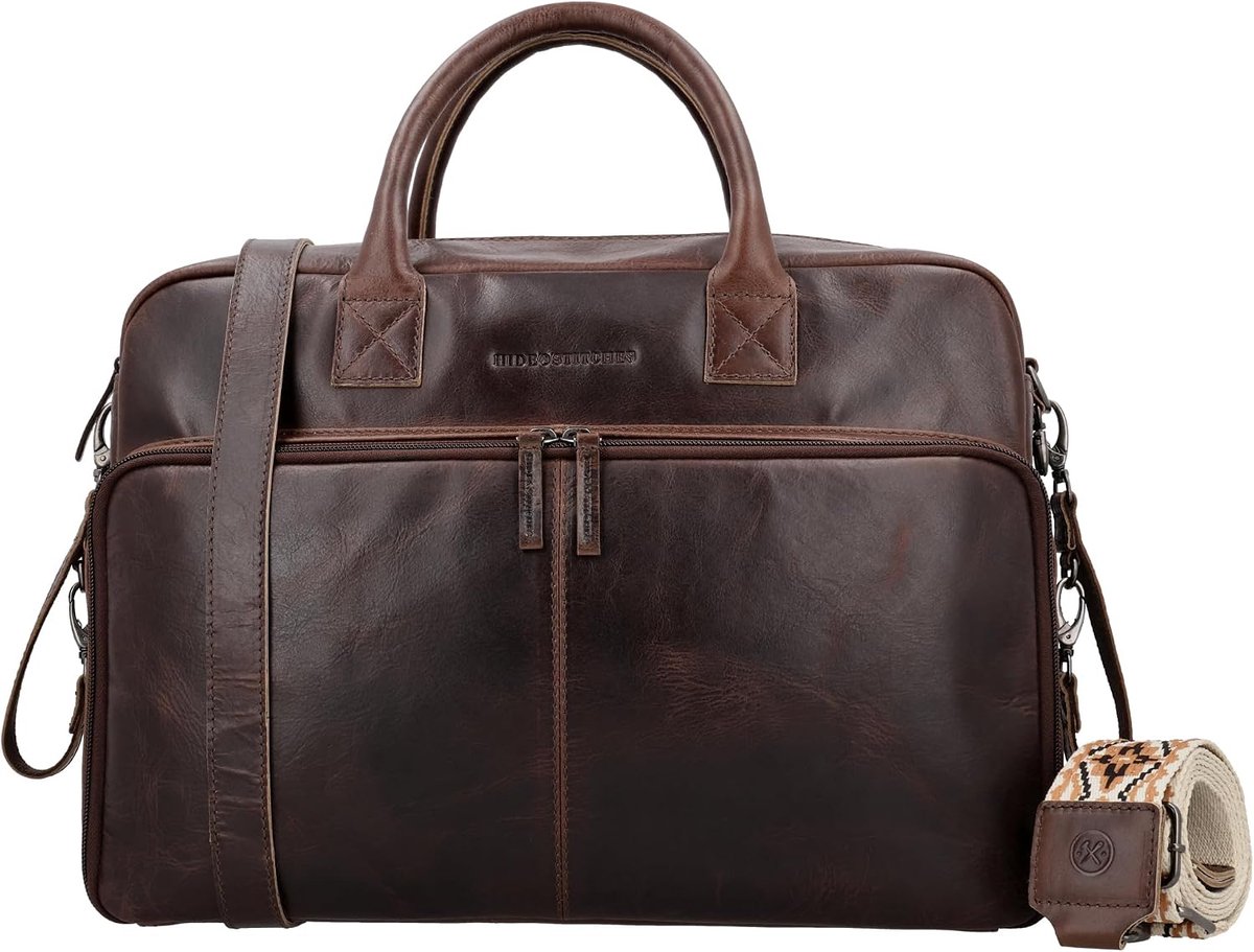 Babytas zwart - 100% leer - unisex design - stijlvol en robuust - ShopVlot