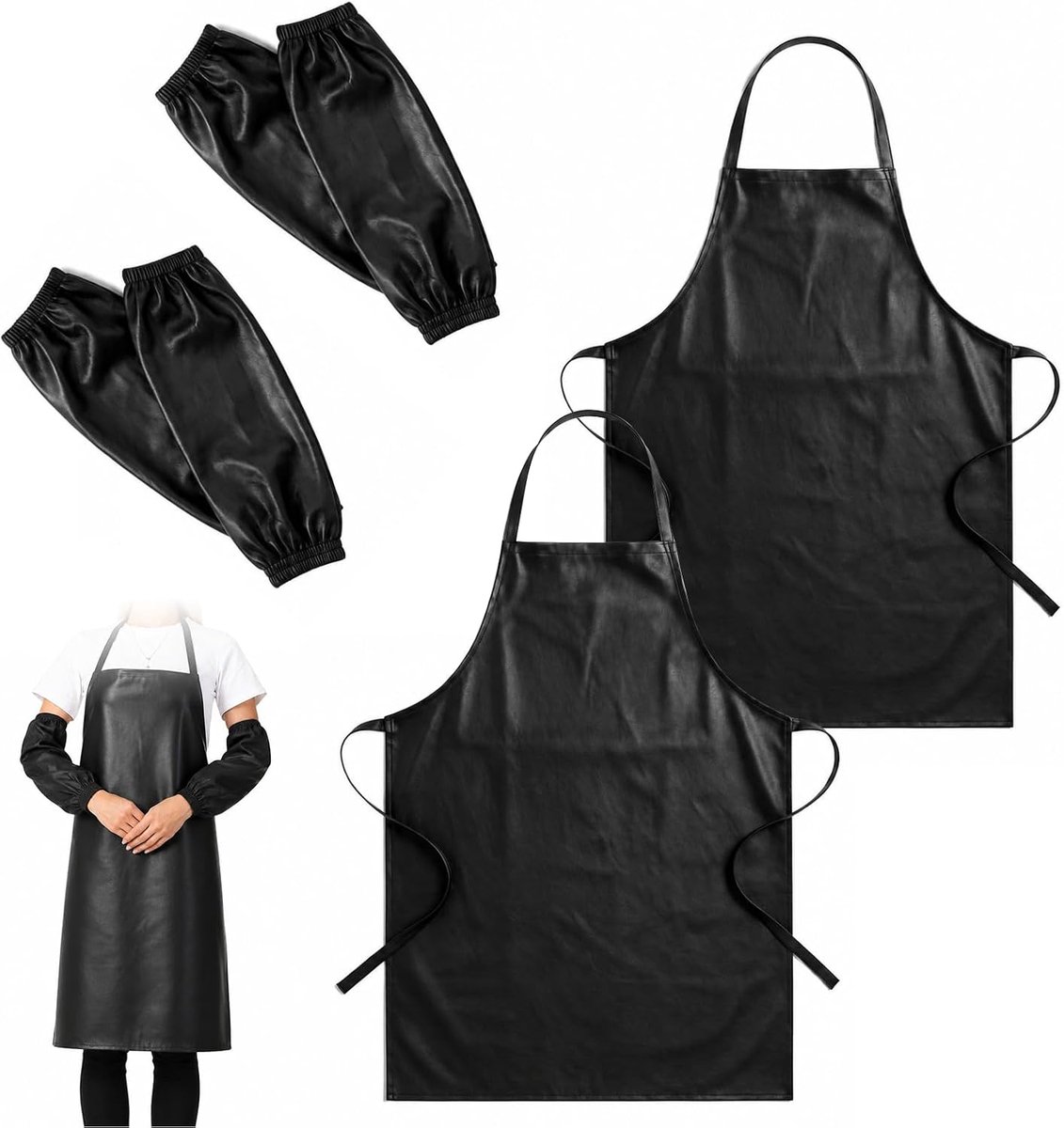 Waterdicht schort - verstelbaar - kunststof - ideaal voor koken en knutselen - ShopVlot