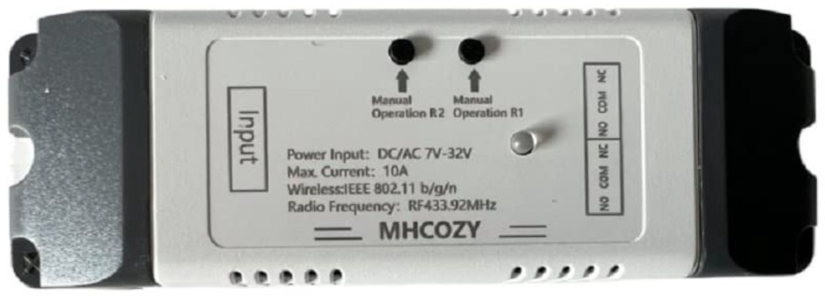 RF WiFi relais schakelmodule - Garagepoort bediening - Compatibel met Alexa - Bedien uw apparaten van overal - ShopVlot