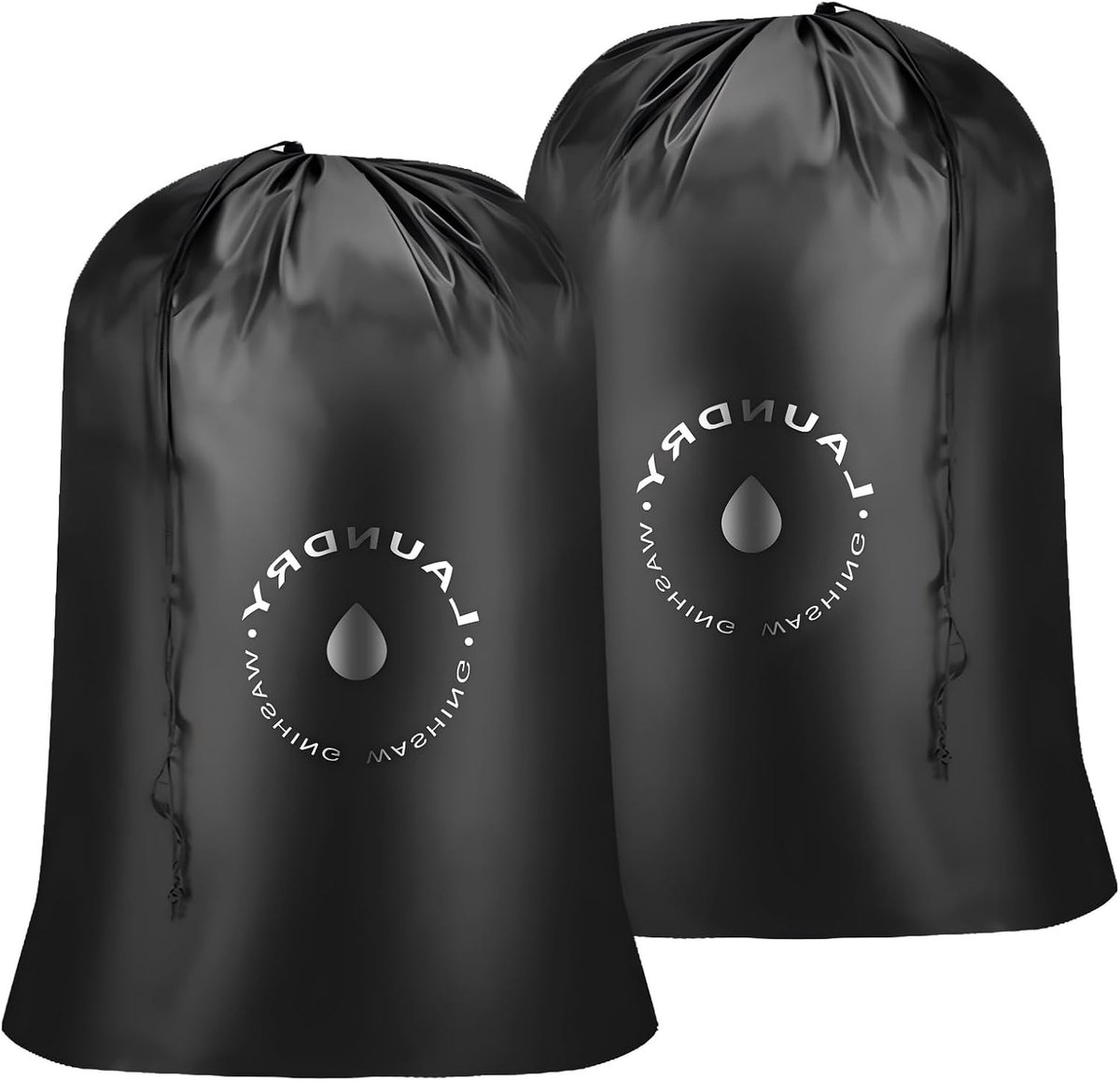 Waszakken 60 x 85 cm - opvouwbaar polyester - trekkoordsluiting - ideaal voor reizen - ShopVlot