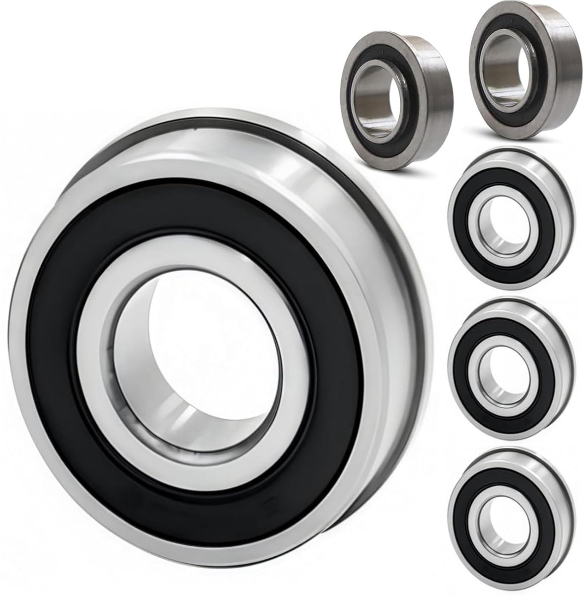 Kogellagers 20 mm x 35 mm x 11 mm - Carbonstaal - Dubbele afdichting - Voor machines en gereedschap - ShopVlot
