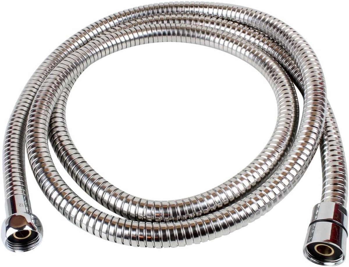 Douche slang 150 cm - RVS - Dubbel grip systeem - Geschikt voor standaard handdouches - ShopVlot