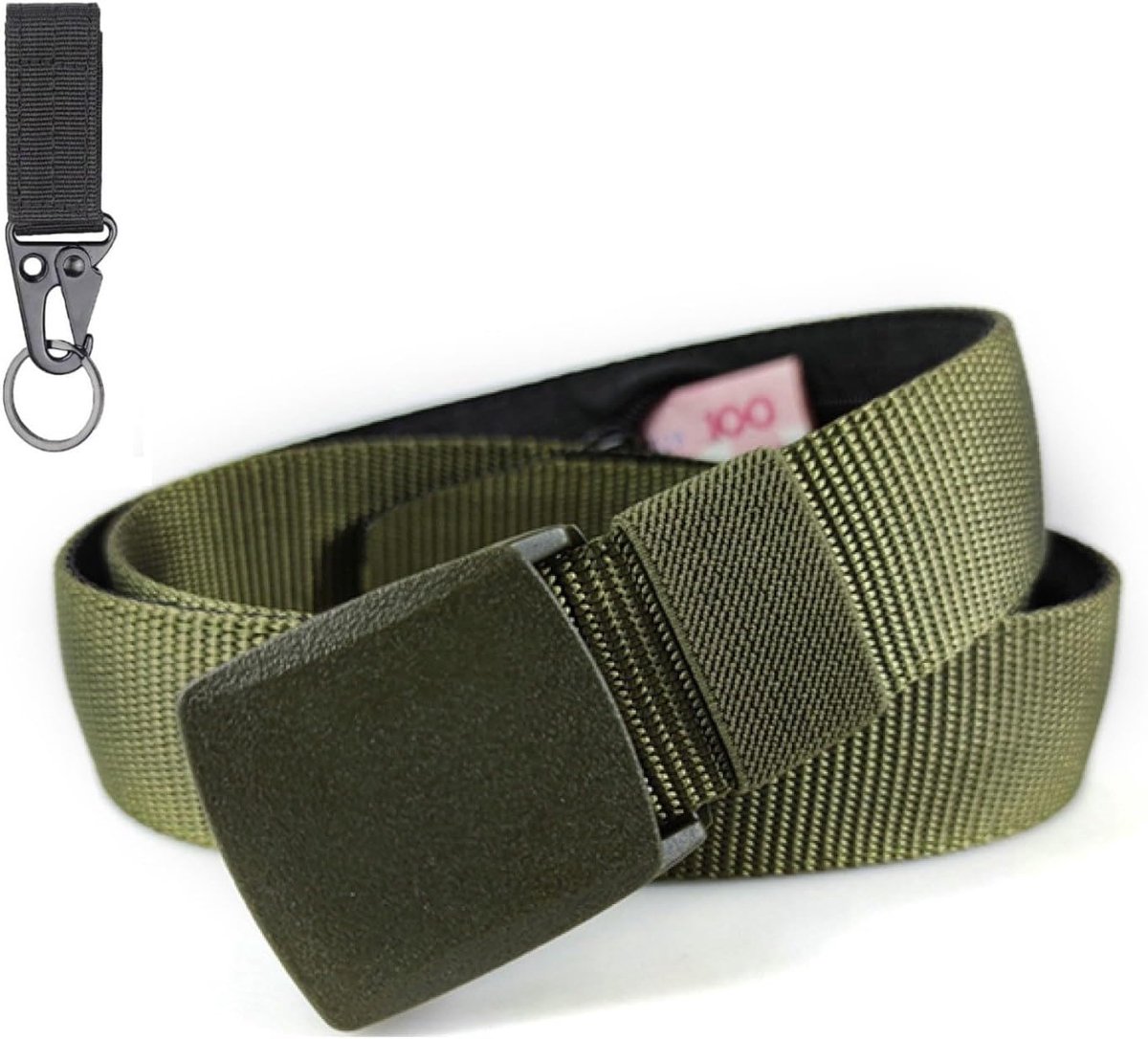 Anti-diefstalriem met verborgen zak - 6 kleuren - inclusief gratis karabijnhaak - veilig reizen zonder zorgen - ShopVlot