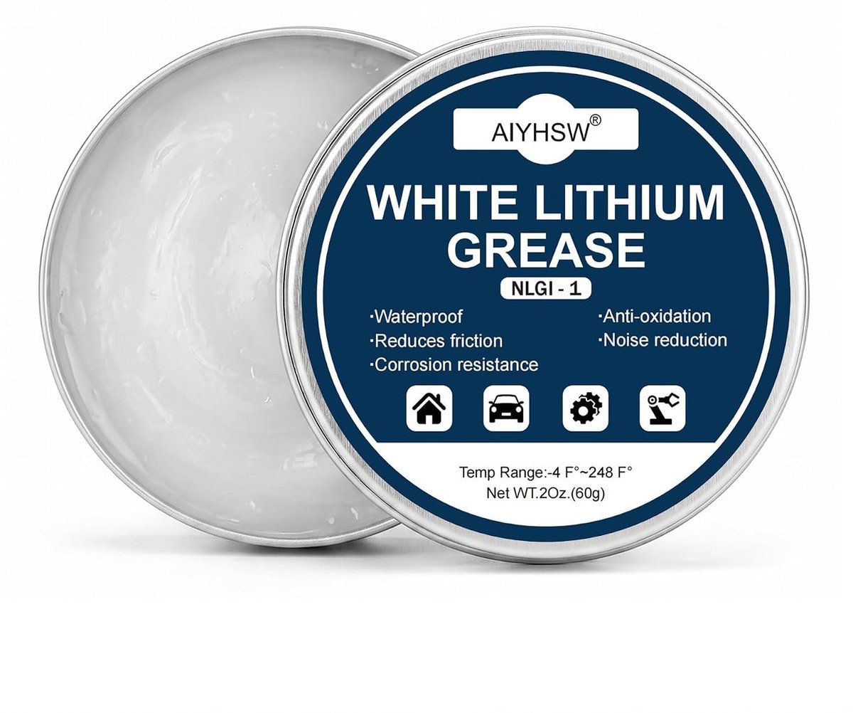 Lithiumvet 60 g - Wit multifunctioneel vet - Water- en temperatuurbestendig - Voor lagers en scharnieren - ShopVlot