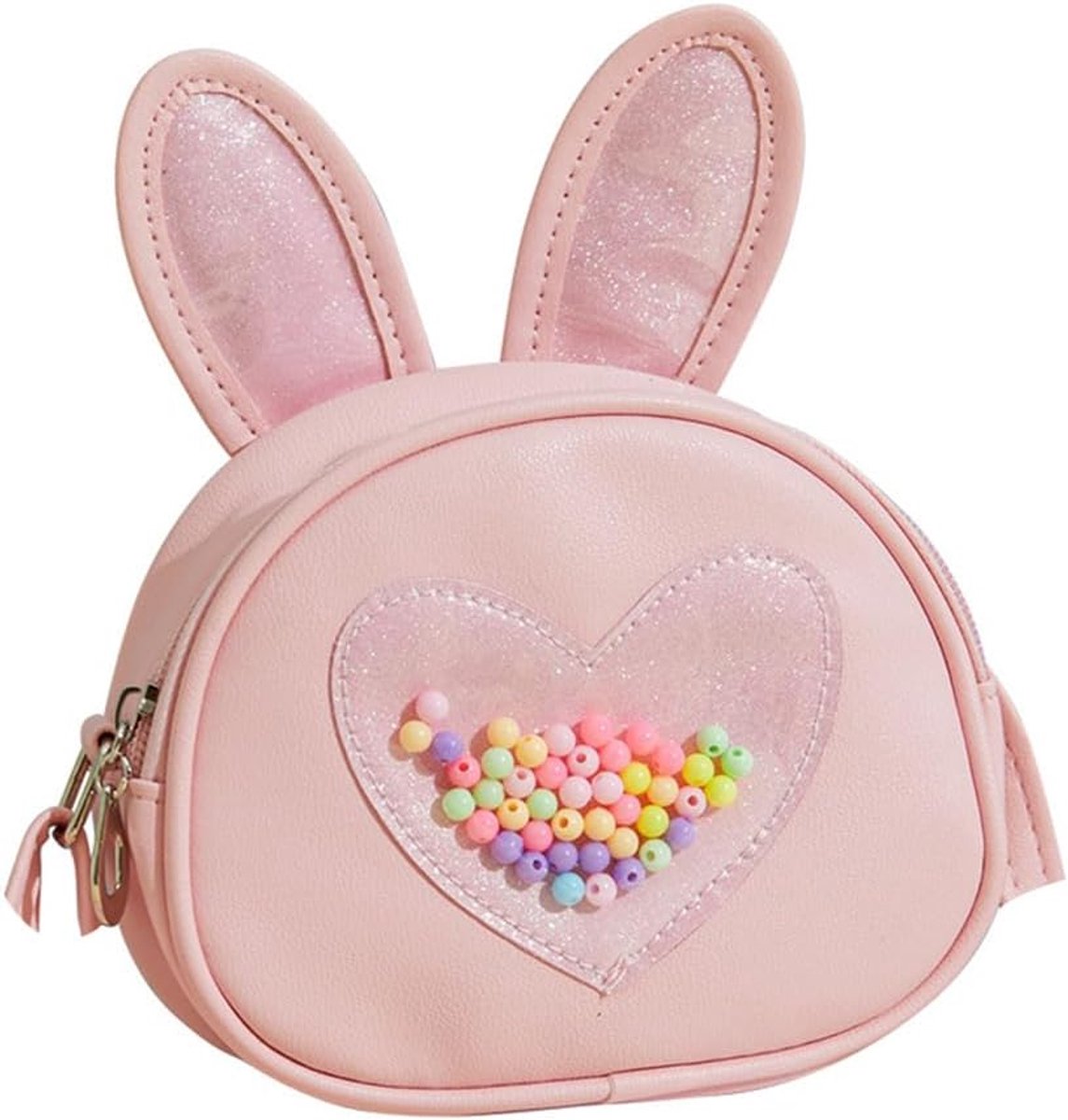 Schoudertas kinderen - Hare Oren Tas - Roze Hart Tas - Perfect voor uitjes - ShopVlot