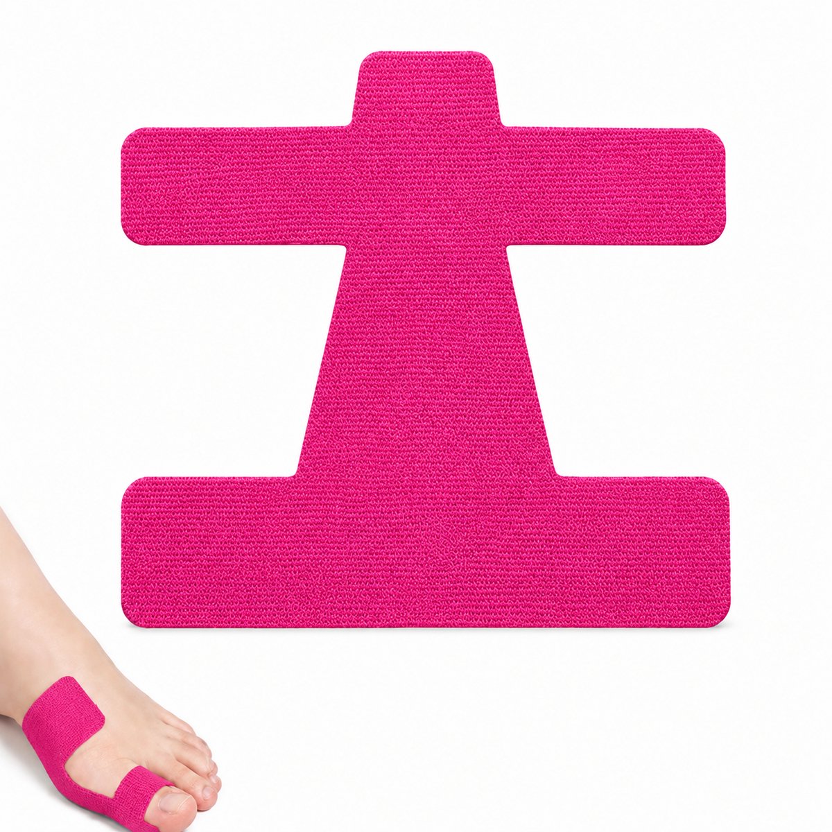 BOTC Hallux Valgus Correctietape - Orthopedische tape - 10stuks - Voorgeknipte Bunion Tape voor Grote Teen Correctie - Roze rood
