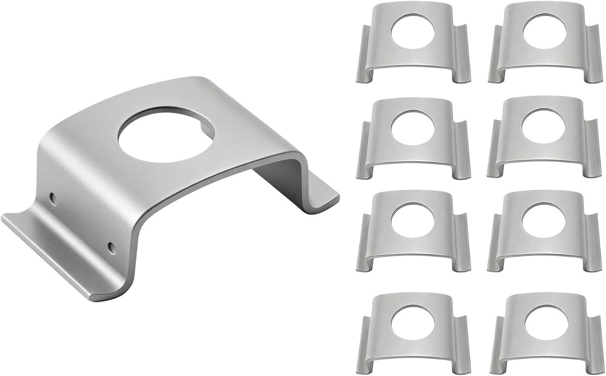 Set van 9 metalen clips - roestwerend staal - eenvoudige montage - perfecte vervanging voor remleidingen - ShopVlot