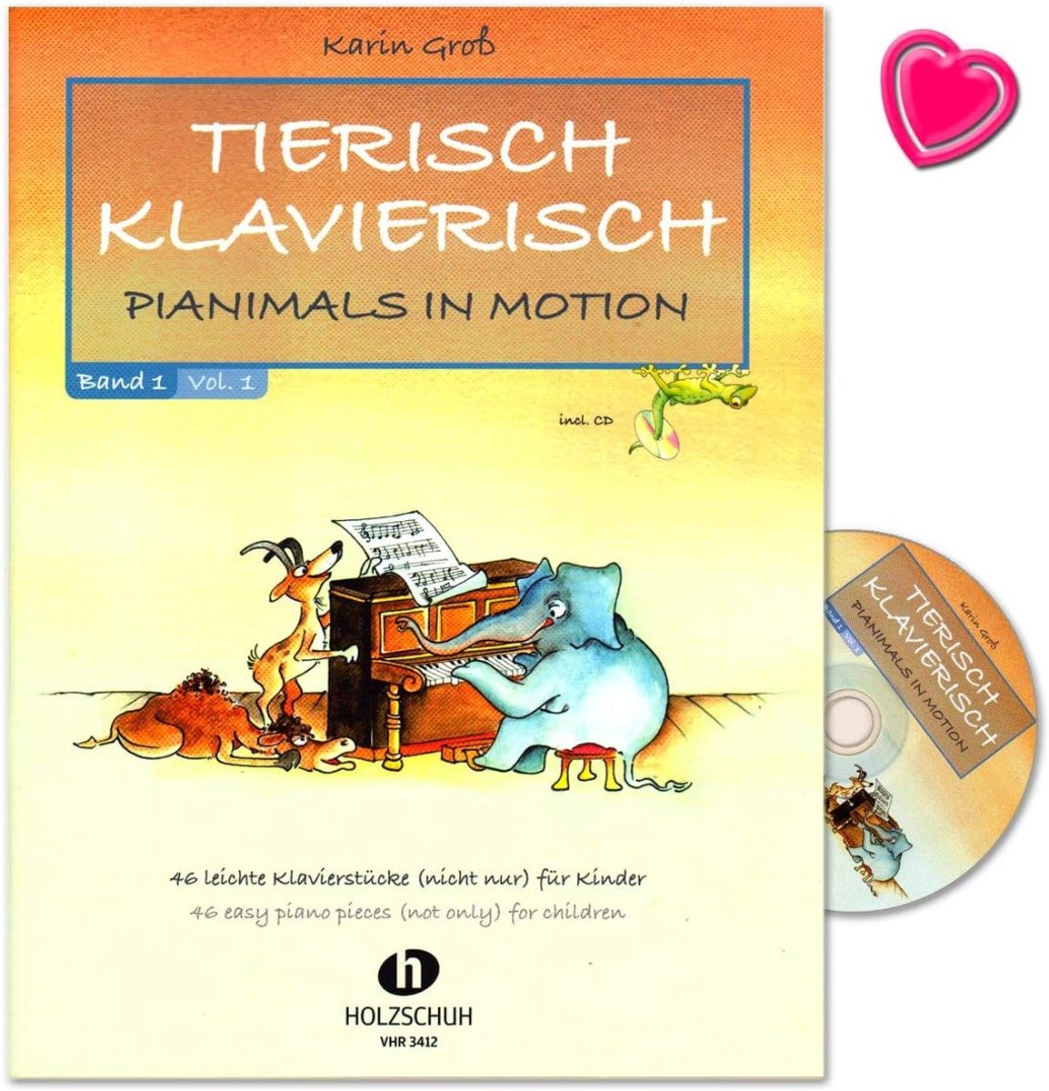 Piano notenboek kinderen - licht klassieke stukken - inclusief CD en kleurrijke muziekclip - ShopVlot