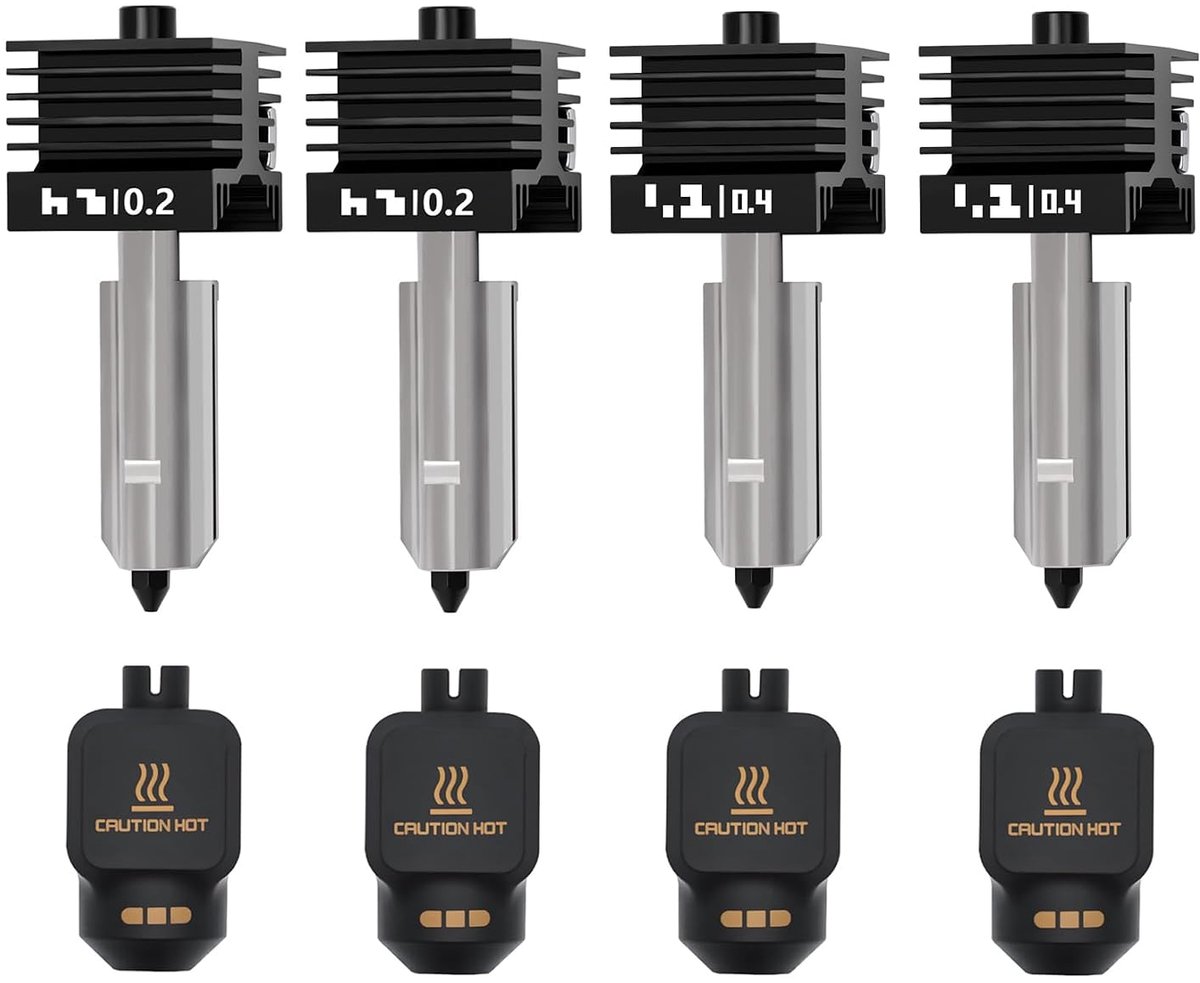 Hotend vervangingskit 4-delig - 0.3/0.5 mm - gehard staal - snelle printresultaten - ShopVlot
