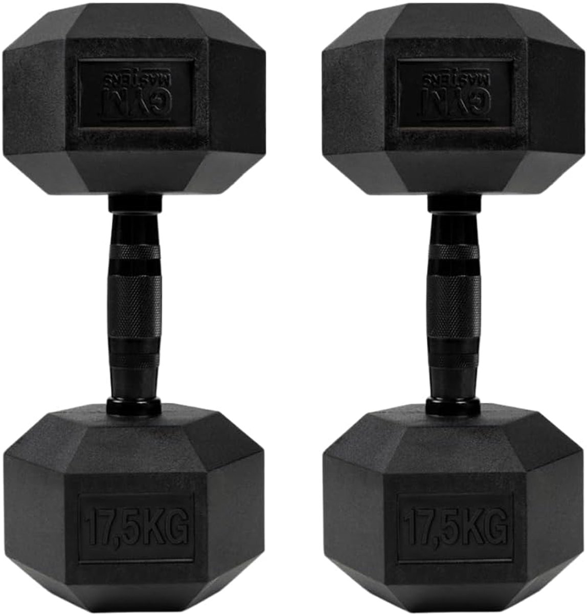 Hexa dumbbells 17,5 kg - set van 2 - hoogwaardig materiaal - ideaal voor krachttraining - ShopVlot