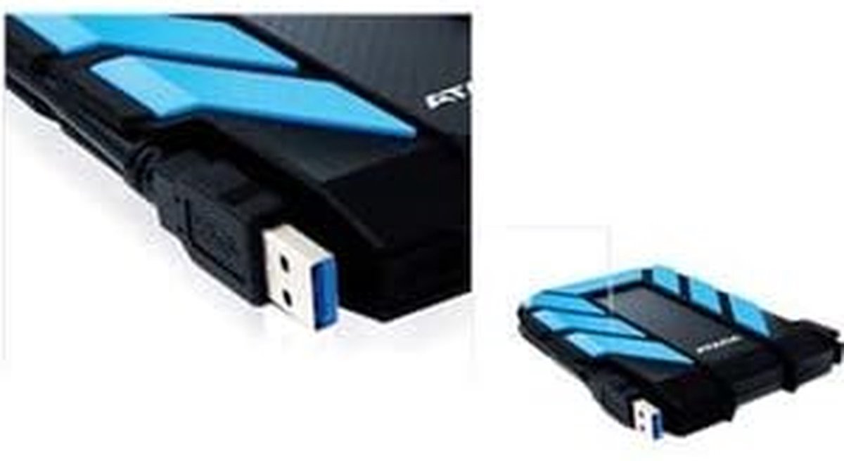 Externe Harde Schijf - Draagbare Opslag - Bestanden Opslaan - Ultra Slank Ontwerp - 2 TB - Blauw