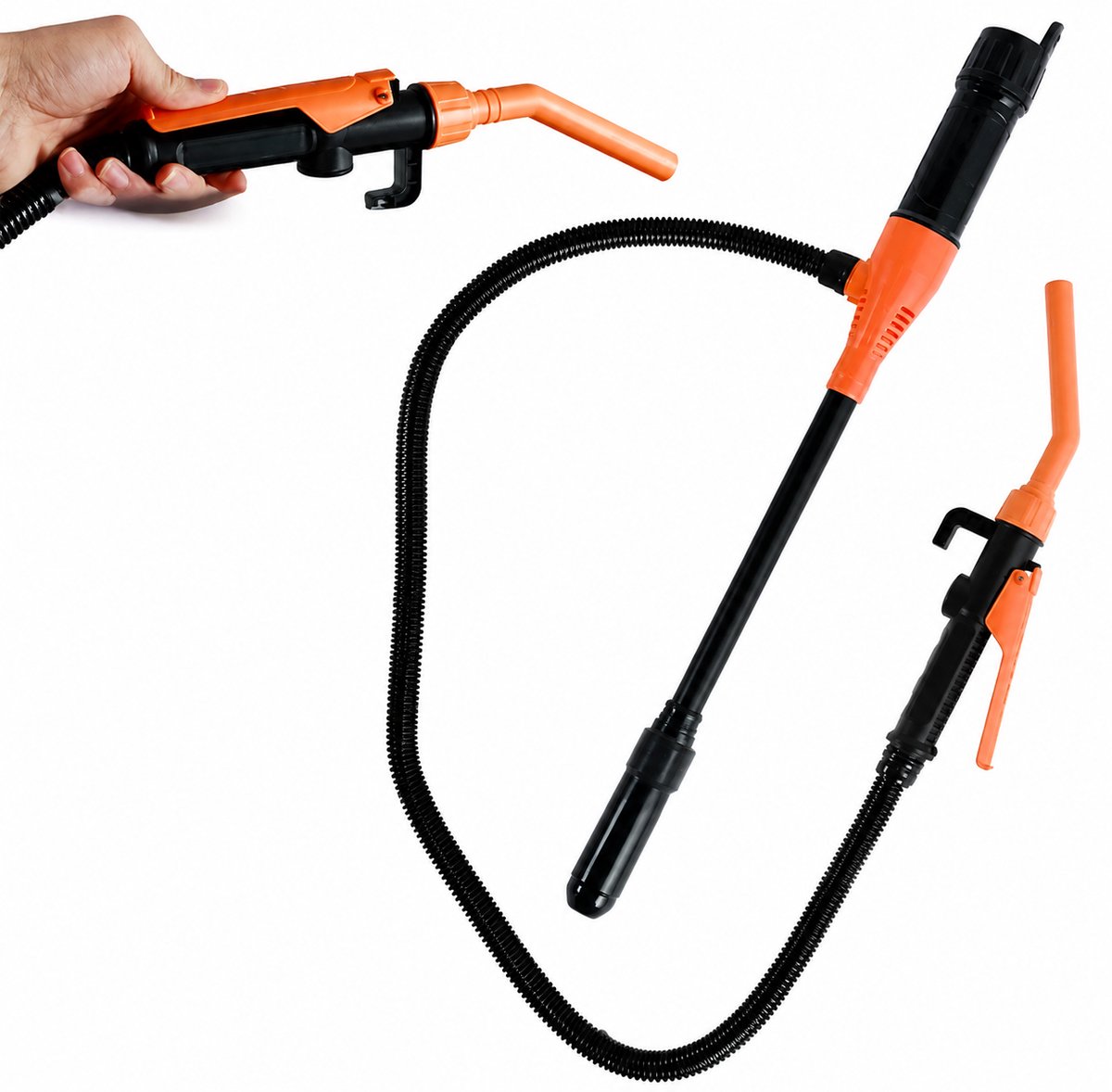 HOB Elektrische Brandstof Pomp op Batterijen - Brandstofpomp voor Jerrycan - Hevelpomp - Waterpomp - Vloeistofpomp - Jerrycanpomp