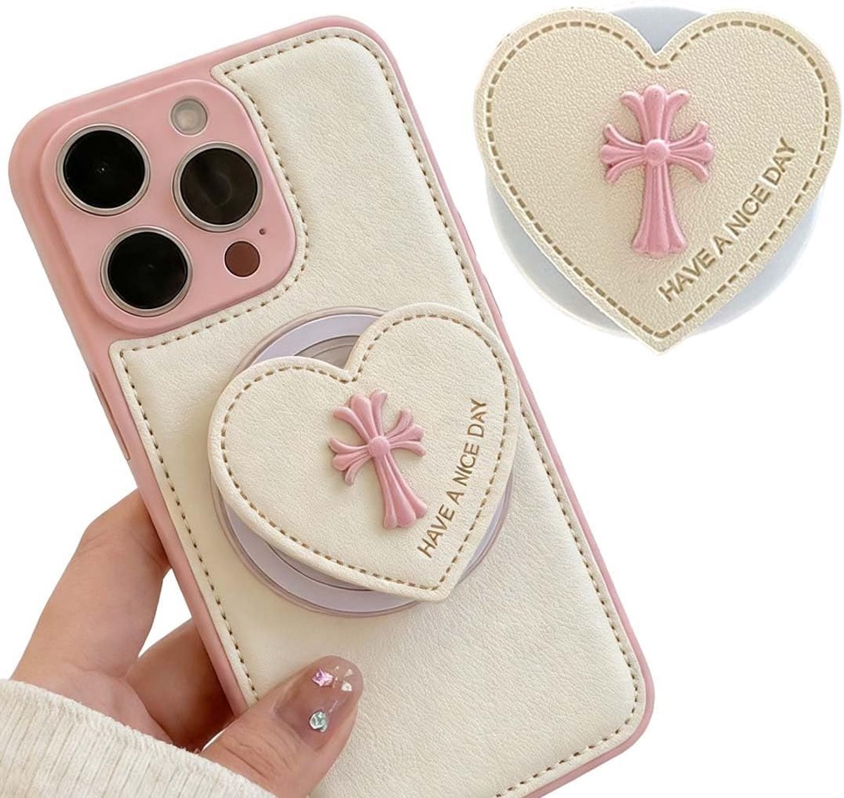 Magnetische ringsteun voor telefoon - Uitschuifbare houder - Elegant design - Ideaal voor handsfree gebruik - ShopVlot