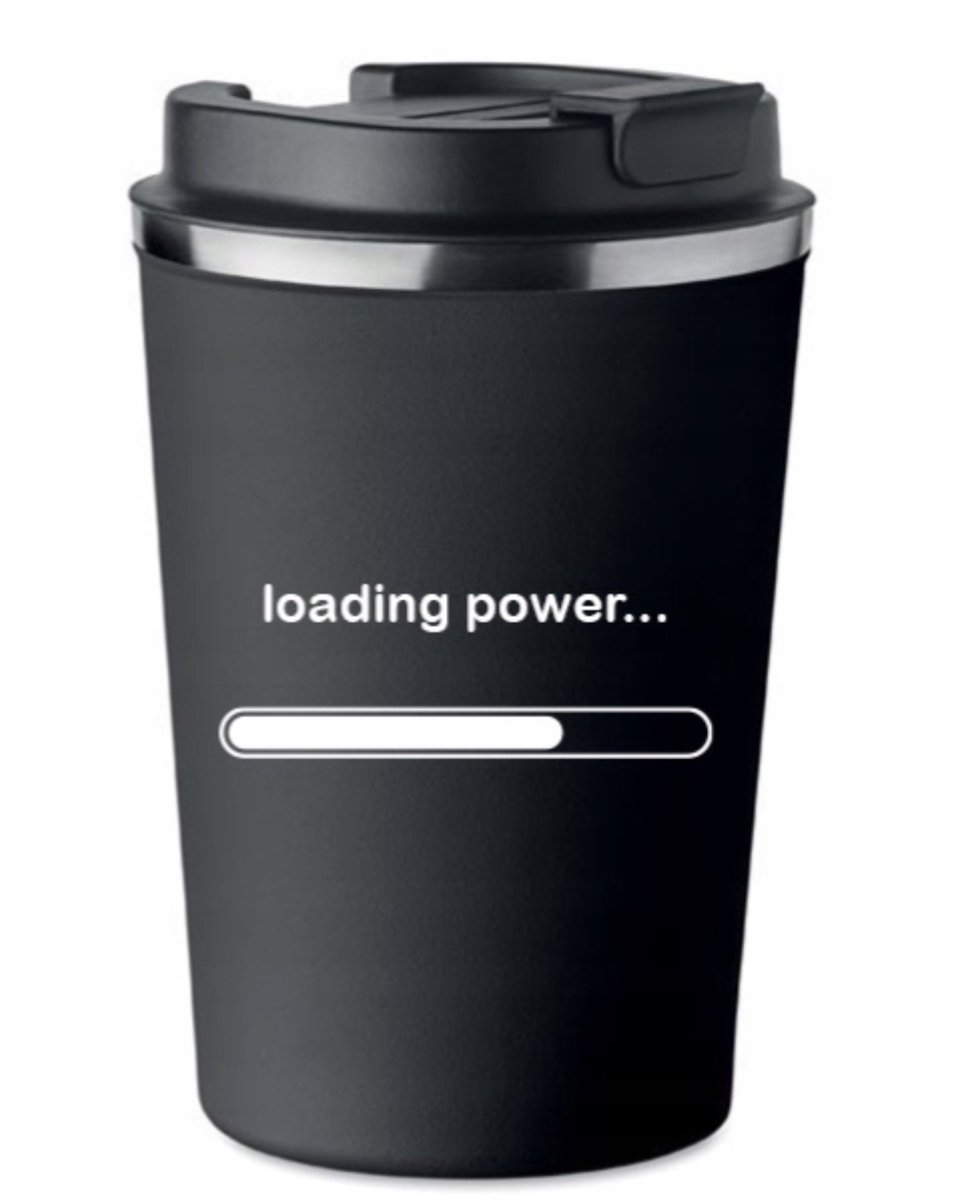 Premium Thermosbeker 'Loading Power' 350ml - Stijlvol & Praktisch