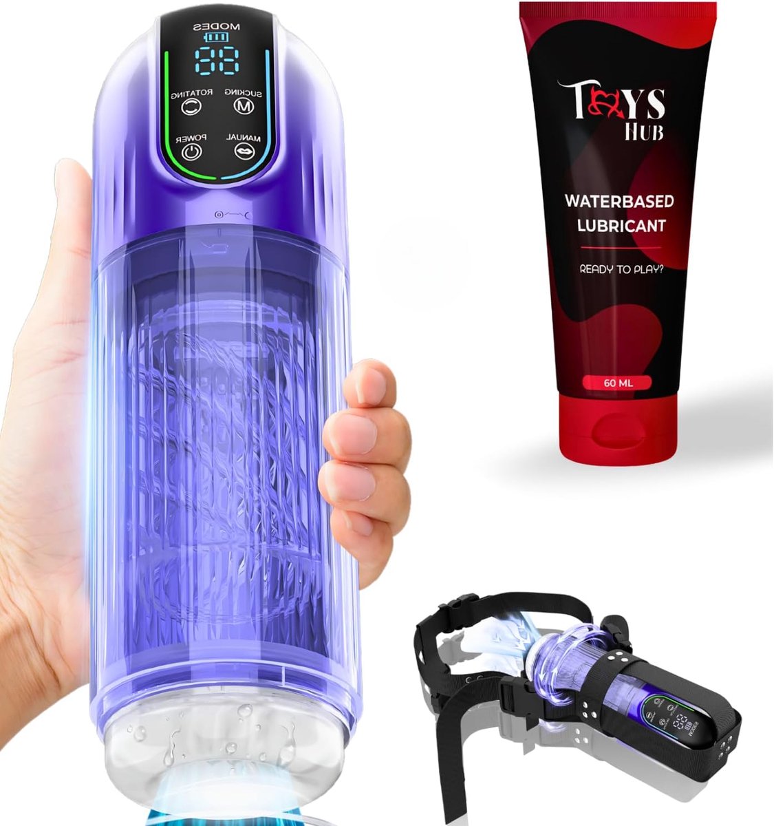 Automatische masturbator voor mannen - 10 vibratiemodi - waterproof - handsfree gebruik - ShopVlot