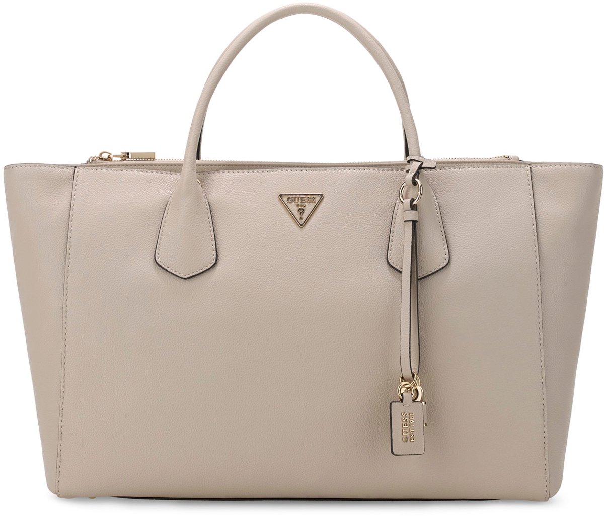 GUESS schoudertas business tas met laptopvak Marissa Tech Tote Bone beige